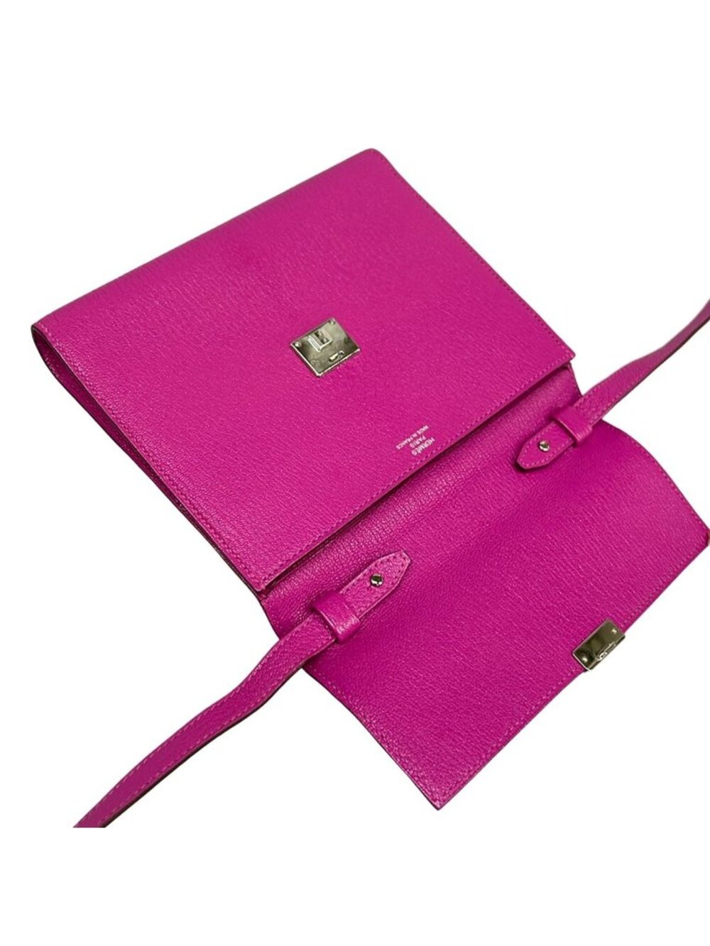 Hermes Wallet Click 16 Rose Purple Shoulder Silver - Picture 3 of 12